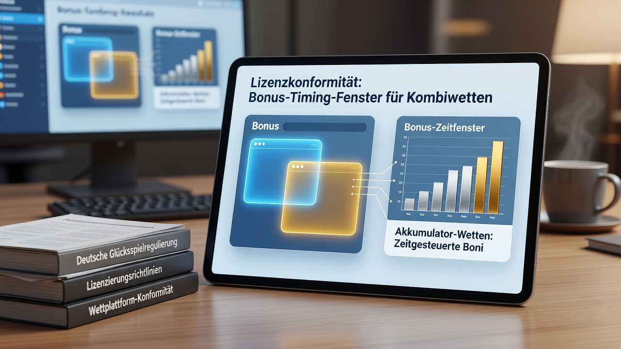 Mobile App-Oberfläche mit Bonuszeitfenstern und Akkumulatorwetten